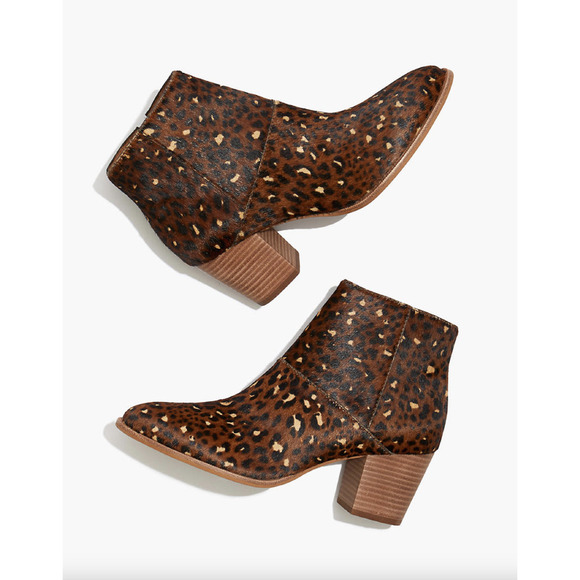 Madewell The Rosie Ankle Calfhair Boot Size 6 - Picture 1 of 10